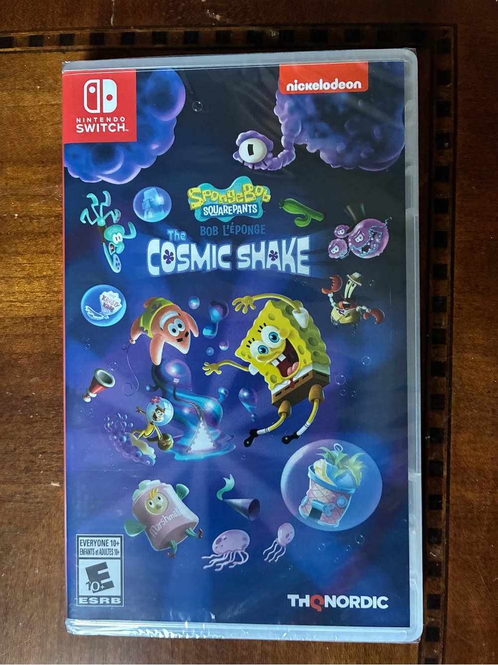 Nintendo Switch SpongeBob SquarePants The Cosmic Shake - Blue Purple Artwork